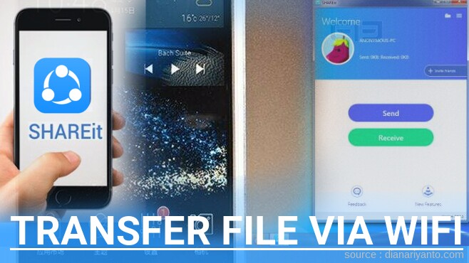 Transfer File via Wifi di Elephone M2 Menggunakan ShareIt Terbaru