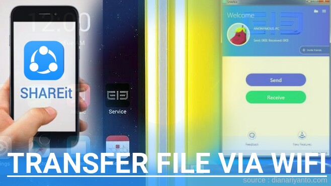 Kirim dan Transfer File via Wifi di Elephone P10 Menggunakan ShareIt Terbaru