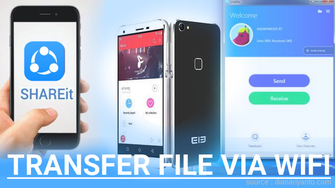 Transfer File via Wifi di Elephone S1 Menggunakan ShareIt Terbaru